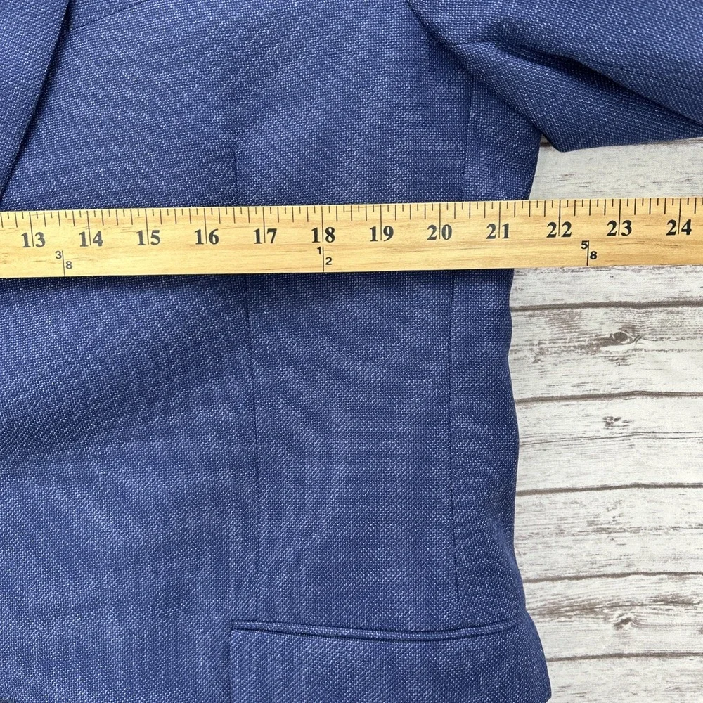 Brooks Brothers Reda Italian Regent Fit Blazer Coat Men's 44L Wool Navy Blue